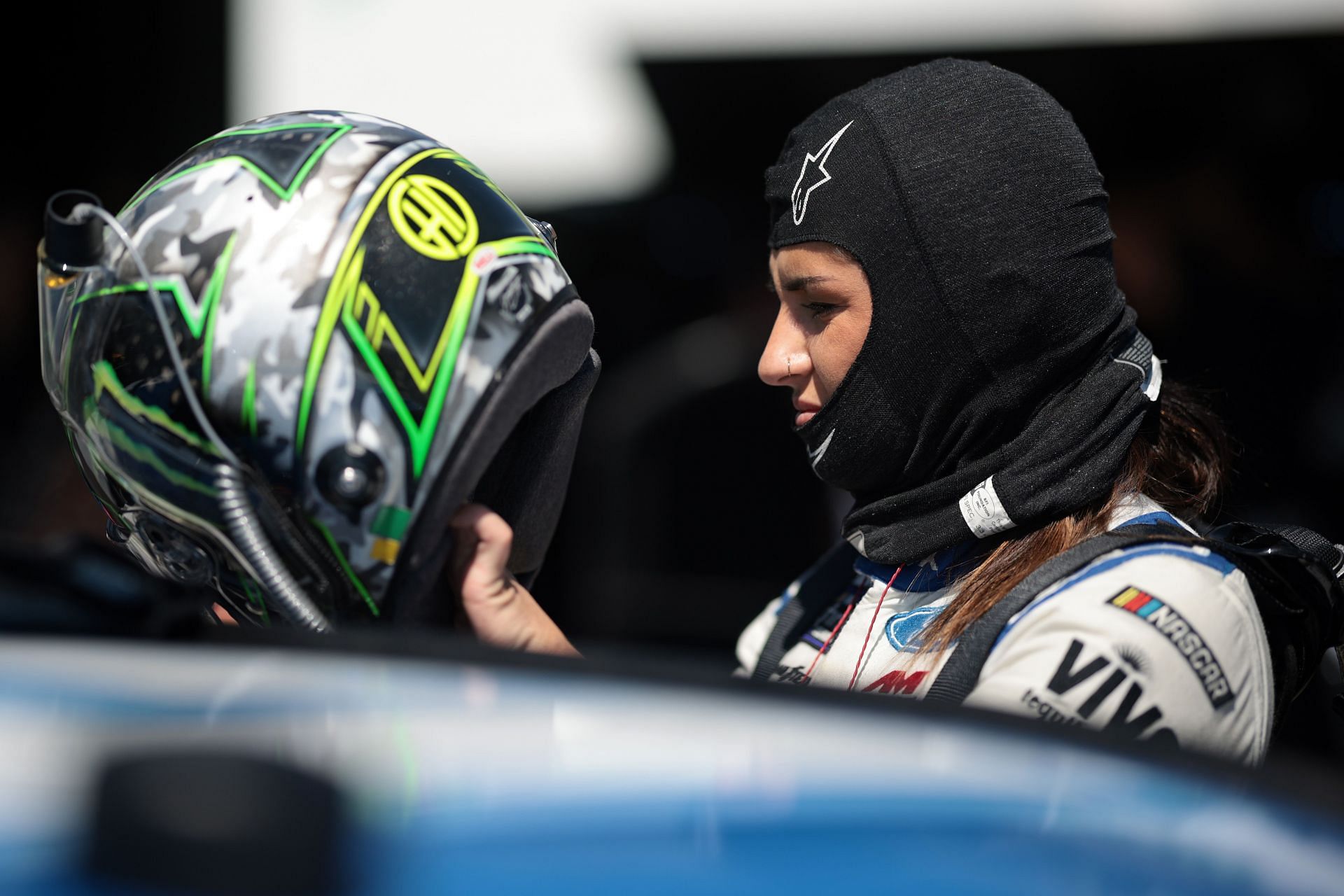 Hailie Deegan during NASCAR Xfinity Series Hy-Vee Perks 250 practice. Source: Getty